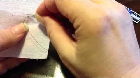 Even Basting Stitch part #2