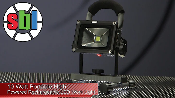 Portable High Powered Rechargeable LED Work Light 10 Watt