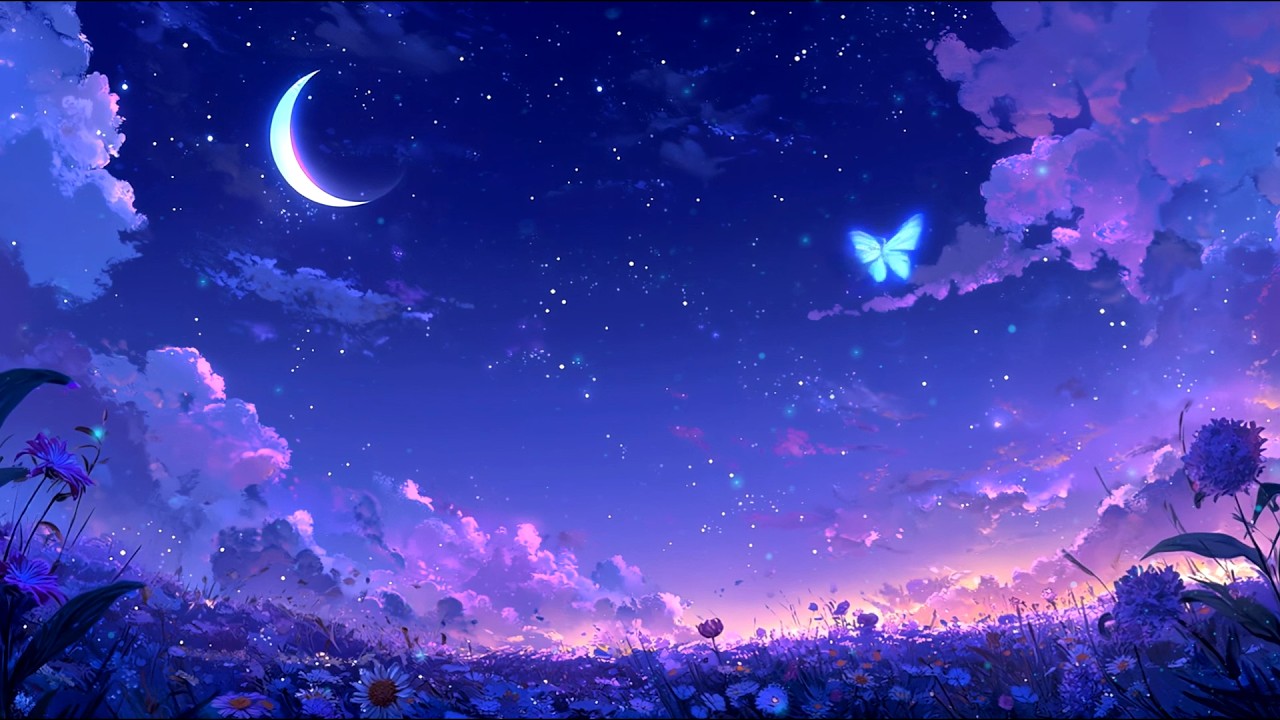 Deep Sleep Ambience 🌙 Starry Night Sky Sounds for Peaceful Sleep ...