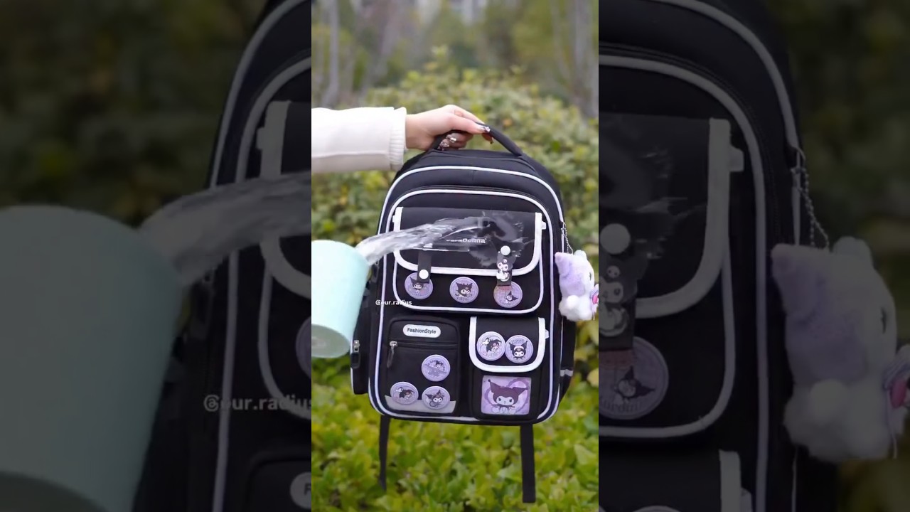 Cutest Kuromi Bag For School 🌷💫✨ #tranding #kuromi #stationery #stationary #bag #kawaii #schoolbags