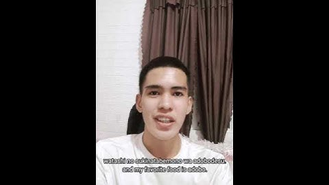 Video Output #2: JIKOSHOUKAI - SELF INTRODUCTION