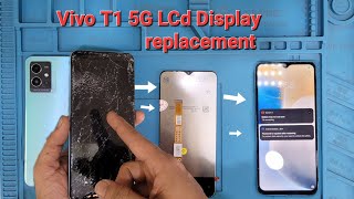 Vivo T1 5G LCD Display replacement, Vivo T1 5G combo screen change. #Display #lcd