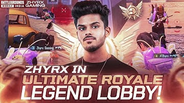 WHEN A ESPORTS PLAYER PLAYS ULTIMATE ROYALE LEGEND LOBBY 🤯 | BEST FRAGS 🔥 | #BGMI