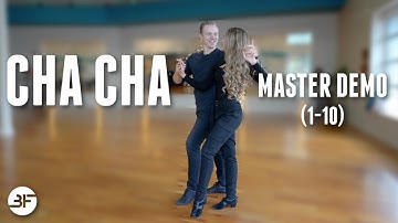 American Rhythm Cha Cha Dance Steps | Master Demo (1-10)