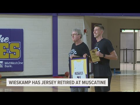 Muscatine High School retires number of former Muskie superstar, NBA Guard Joe Wieskamp