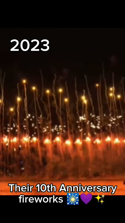 2014 to 2023 💜🥺✨ the way they're watching fireworks 🥺🤧 #10thanniversary #bts #ARMY | AINOO VLOGS