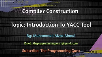 Introduction to YACC Tool