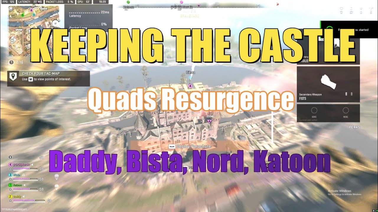 Keeping the Castle, resurgence quads w/ Bitsta, Nord & Katoon