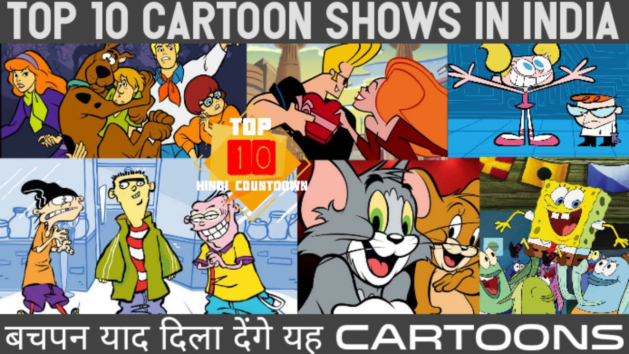Top 10 best cartoon shows aired in India ।। Cartoons in Hindi ।। 90's  Popular Cartoon Shows - YouTube