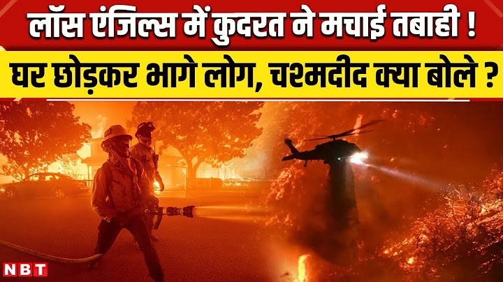 California Wildfire Update: Los Angeles में भीषण तबाही, क्या बोले Eyewitness | America Fire | NBT