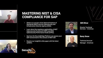 Mastering NIST & CISA Compliance for SAP