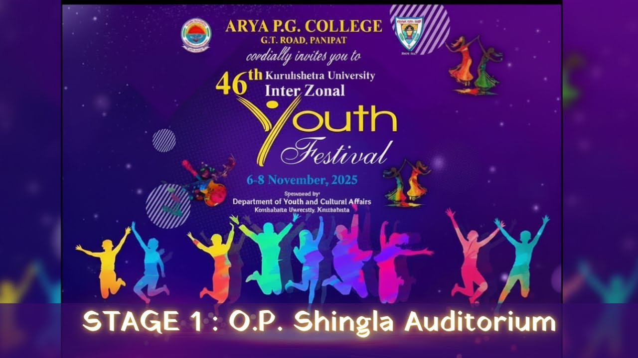 Venue 1 - O.P. Shingla Auditorium || 46th Inter-Zonal Youth Festival || Day - 3 ||