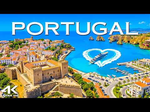 Portugal 🇵🇹 4K | Algarve Cliffs, Golden Beaches & Coastal Beauty