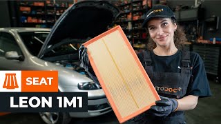 Jak wymienić filtr powietrza w SEAT LEON 1M1 [PORADNIK AUTODOC]