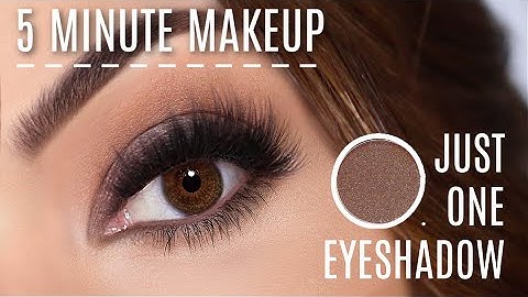 Beginners Eye Makeup Tutorial Using One Eyeshadow 5 Minute Makeup | How To Apply Eyeshadow Quickly