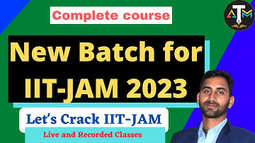 New Batch for IIT-JAM 2023 || Mathematics || Vikas Mahala || ATM Academy 2.0