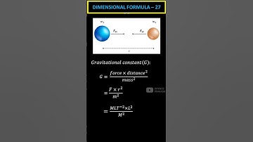 Gravitational constant Dimensional Formula || ECET || Diploma #shorts  @PhysicsPrakash