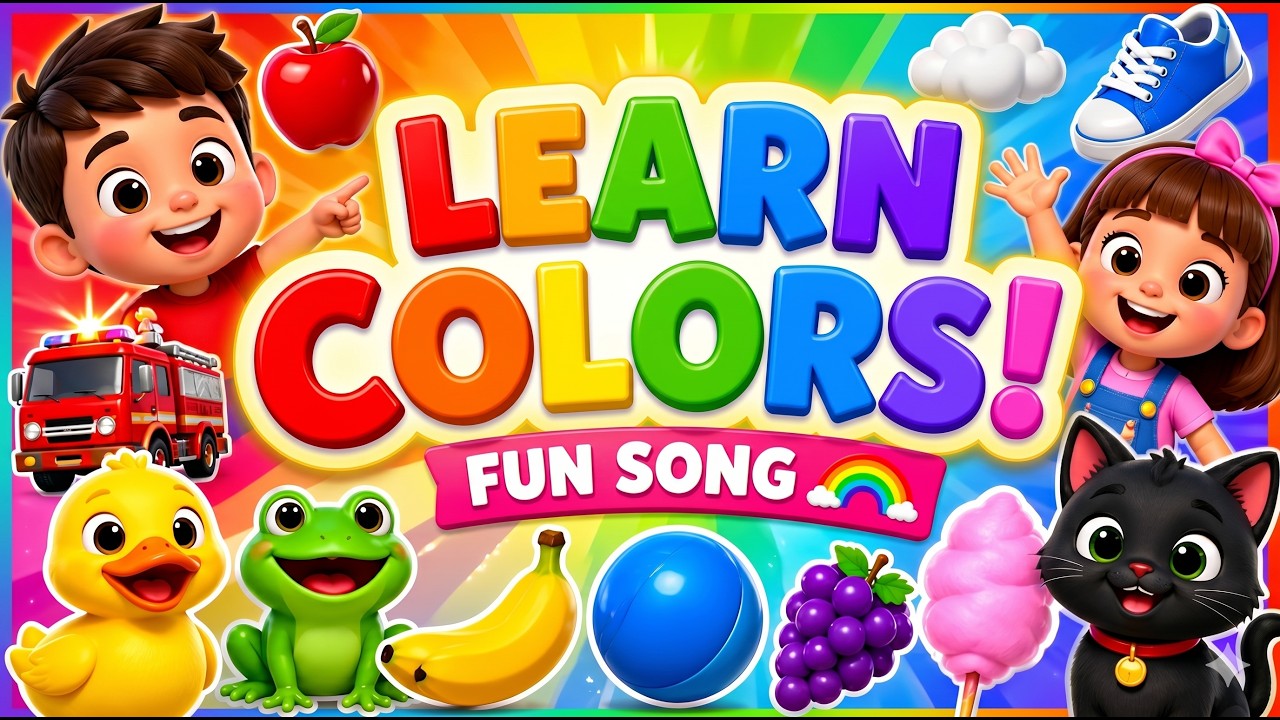 🌈 Learn Colors for Kids | Fun Color Song for Toddlers 🎨 - YouTube