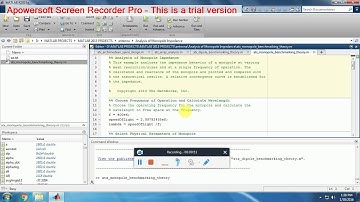 MATLAB ANALYSIS OF MONOPOLE IMPEDANCE