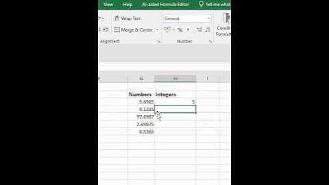 How to Use INT Function in Excel | Round Down Numbers Easily