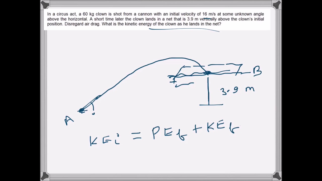 Physics Work and Energy (problem example) YouTube
