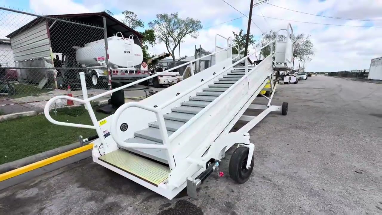 New 2026 Clyde Passenger Stairs. Model 15F2820 (Powder Coated) for 