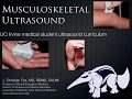 MSK Anatomical Ultrasound of Shoulder,knee,hand