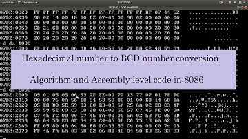 Conversion of Hexadecimal to BCD number | 8086 microprocessor programming