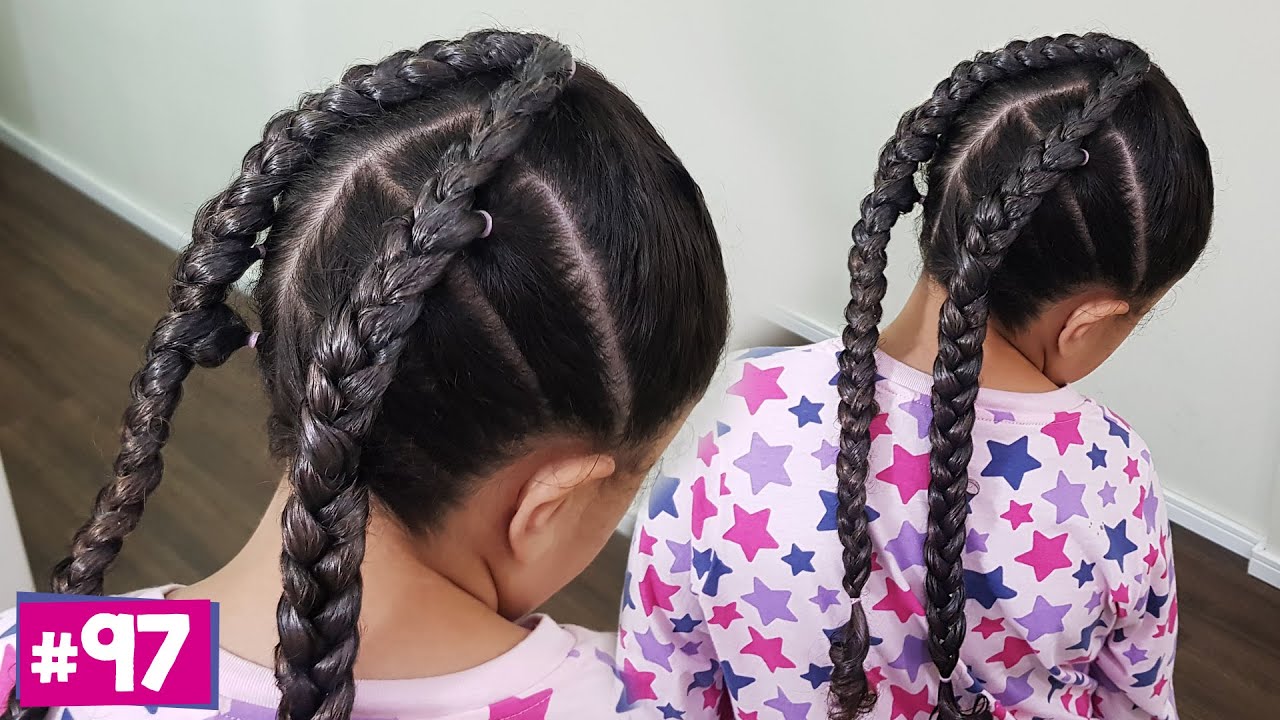 Penteado Infantil facil SEMI-PRESO para cabelo cacheado #81 I Sr e Sra  Martinez 