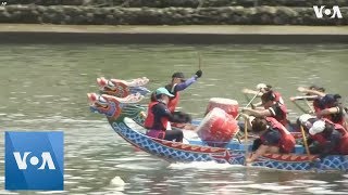 The annual dragon boat races launched in taiwan and hong kong on
friday, june 7. colorful boats controlled by teams of racers vied to
be fastest both ...