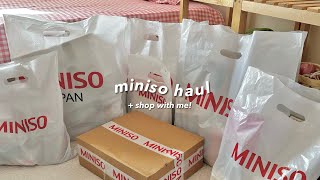 a huge and aesthetic miniso haul ❣ | beauty, skincare, home goods..
