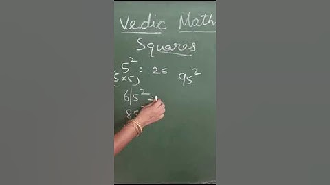 Square Short Trick Vedic Maths Video | Vedic Mathematics Technique for Squaring 2 digit numbers.