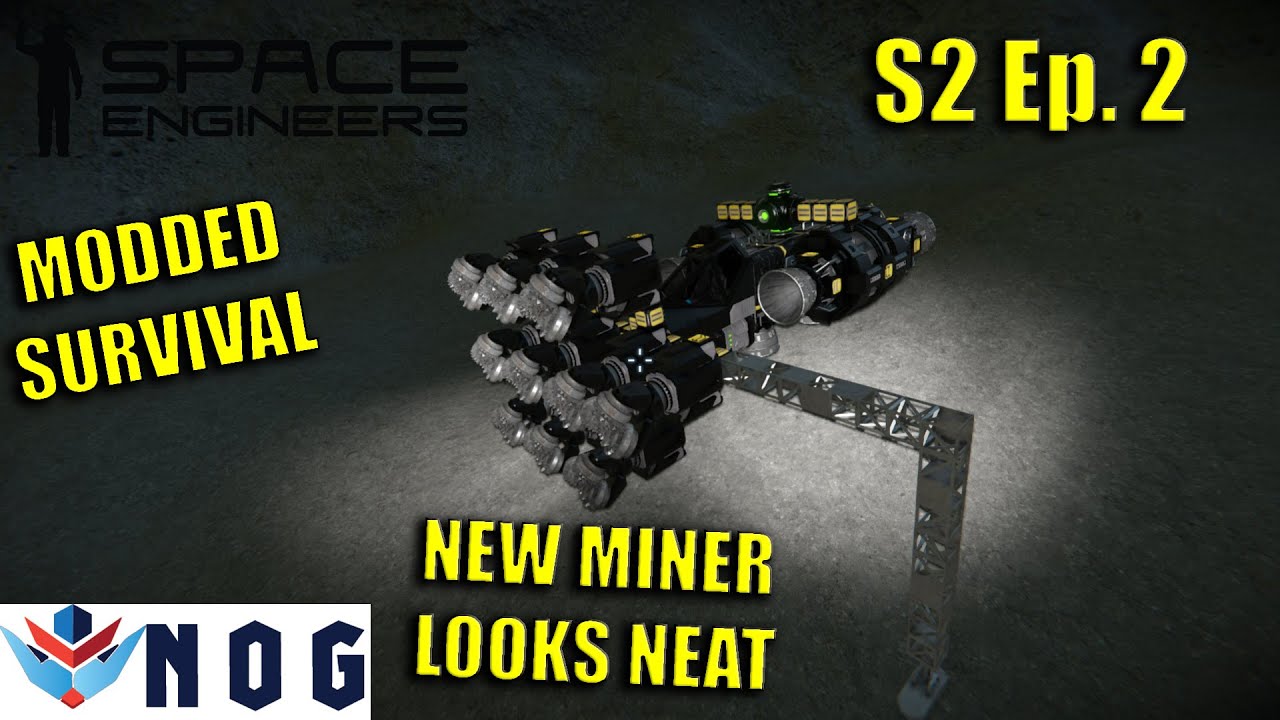 Lets Play Space Engineers Modded Survival S2 Ep2 | Building a Better ...