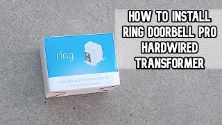 How to install Transformer kit for Ring Video Doorbell PRO video #ring #ringtransformer #pro