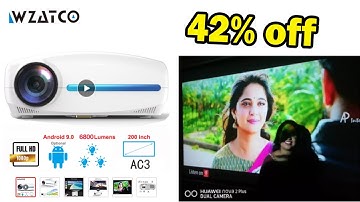 WZATCO C2 Full HD LED Projector 6800 Lumens 1080P 4K 2021