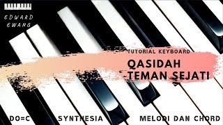 Tutorial Keyboard TEMAN SEJATI QASIDAH (Melodi dan Akor Do=C)