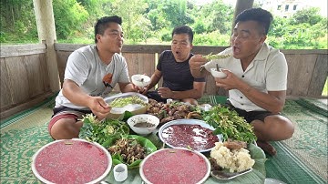 Dồi Ngan Mặt Qủy đủ món tại nhà chung | Nhịp Sống Tây Bắc