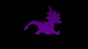 SPYRO THE DRAGON - Purple Running Spyro Loading Screen