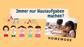 Lagu Jerman Nama Hari- Immer nur Hausaufgaben machen | Belajar Bahasa Jerman lewat lagu #lagujerman