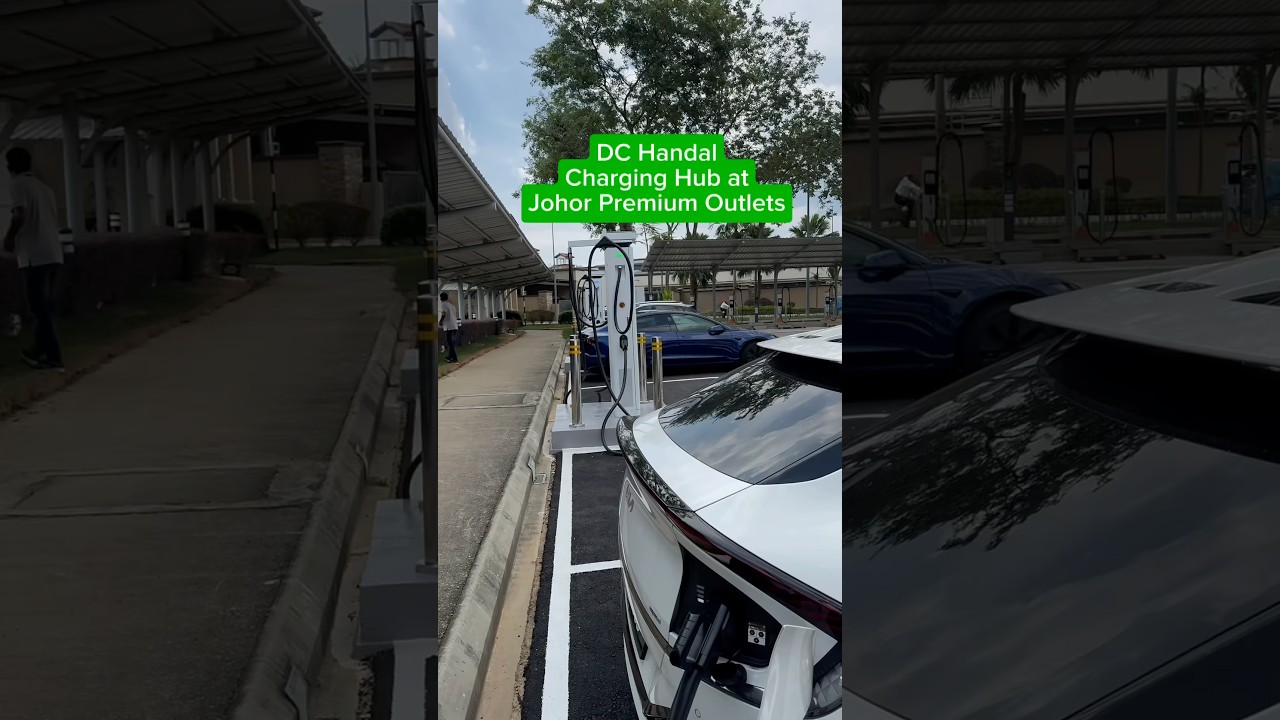 Best EV charging hub in Malaysia? DC Handal DC Fast Chargers at Johor Premium Outlets #ev #evcharger