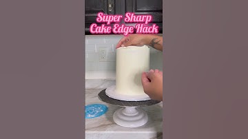 Cake hack for super sharp edges 🔪