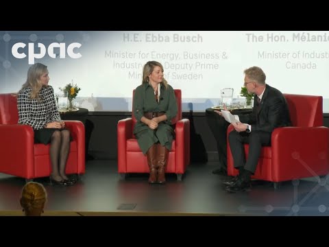 Industry Minister Mélanie Joly Speaks With Sweden S Deputy PM Ebba Busch In Ottawa 