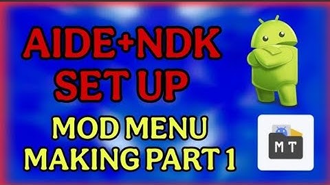 HOW TO SUTUP NDK FILE IN AIDE