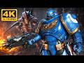 FOR ULRAMAR! 3 Ultramarines vs TYRANID SWARM! - Warhammer 40k: Space Marine 2 (4K, No HUD)