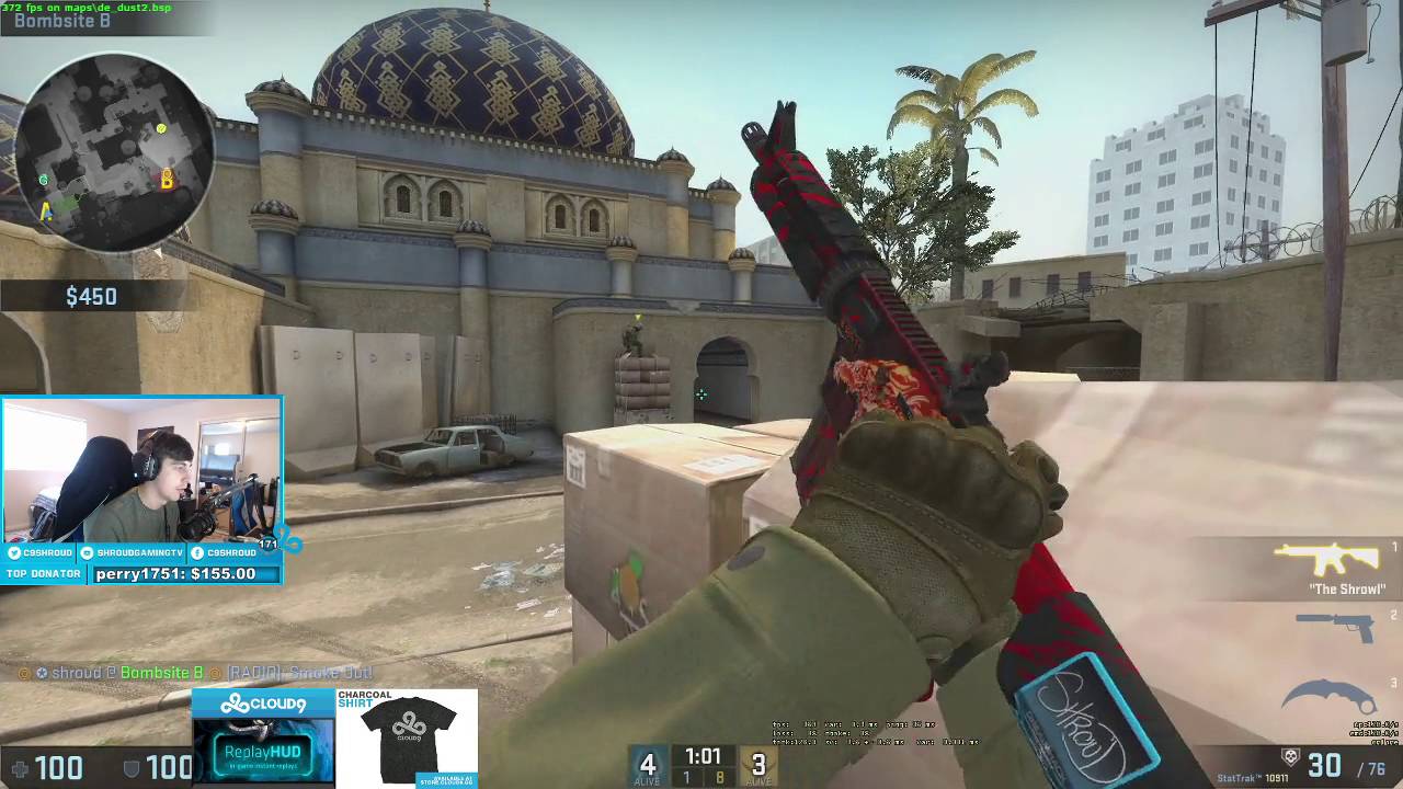 gaming logo Shroud and Just9n ESEA Pugging Game 2