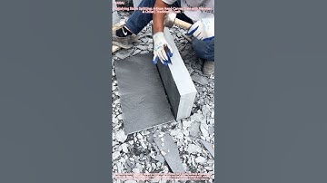 Satisfying Stone Splitting: Artisan Hand-Carves Slate with Hammer & Chisel | Traditional Craft