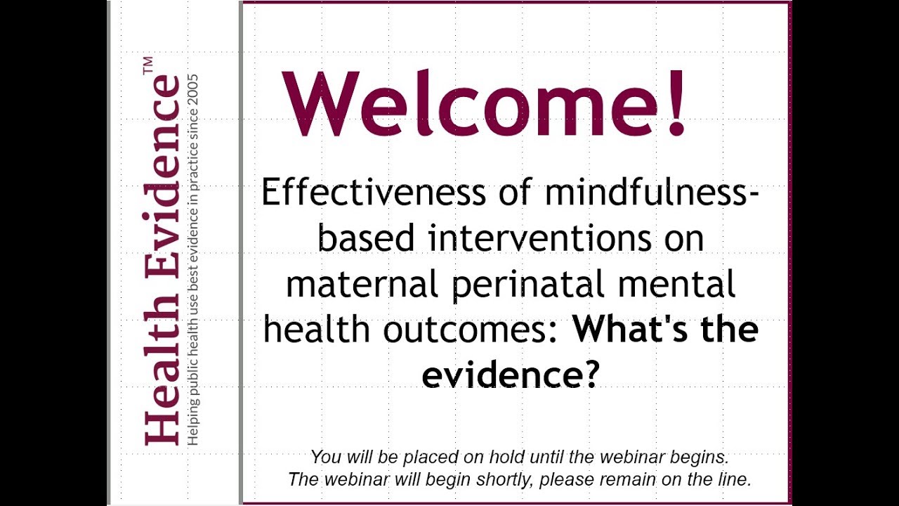 Effectiveness of mindfulness-based interventions on maternal perinatal mental health outcomes