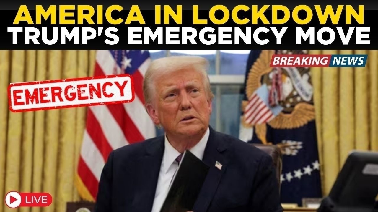 ⁣US NEWS Live: Trump Orders Immediate Lockdown, America In Shock As Mideast Crisis Escalates