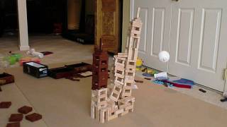 The Destruction of 20 Jenga Towers