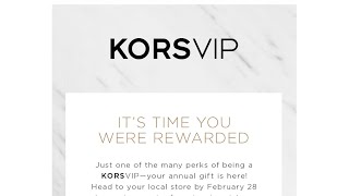 michael kors birthday discount